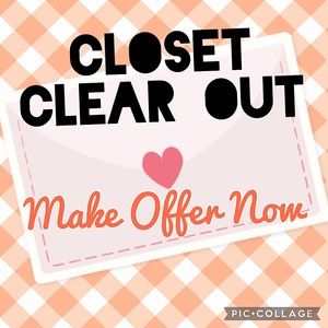 Closet Clear Out - make Offers!